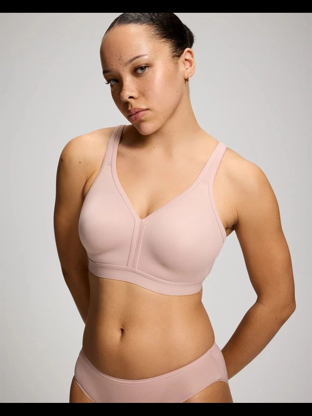 Soma Intimates EmbraceableWireless Unlined Full Coverage Bra In Adobe Rose